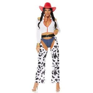 Forplay Red and White Cowgirl Costume